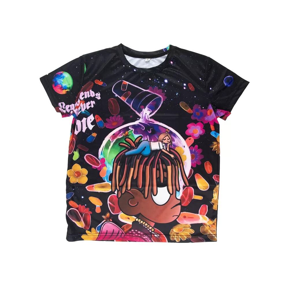 NEW Kid's Juice WRLD Lightweight Double Sided Print T-Shirt - Size Small
